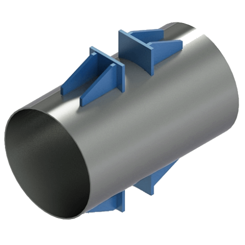 Опора неподвижная лобовая двухупорная усиленная Т6.06 273х8х120х492х228 мм Серия 4.903-10 Выпуск 4