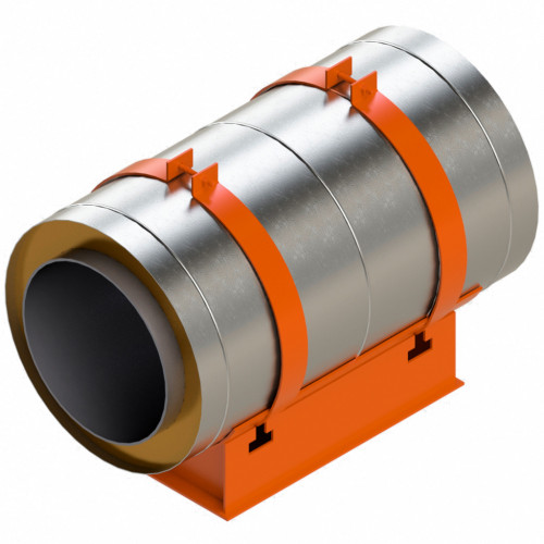 Опора скользящая хомутовая ТС-626.000 219х180х200 мм Серия 5.903-13 выпуск 8-95 9 кг