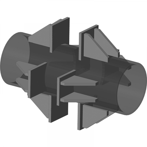 Опора неподвижная четырехупорная для тепловых сетей ТС-661.00.00 1020х360х286х1260 мм Серия 5.903-13 выпуск 7-95 105 кг