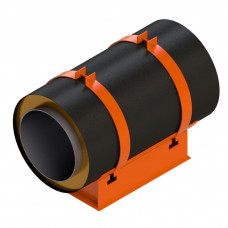 Опора скользящая хомутовая для труб в ППУ изоляции 313 ТС-008.012 76х160 мм Серия 313.ТС-008.000