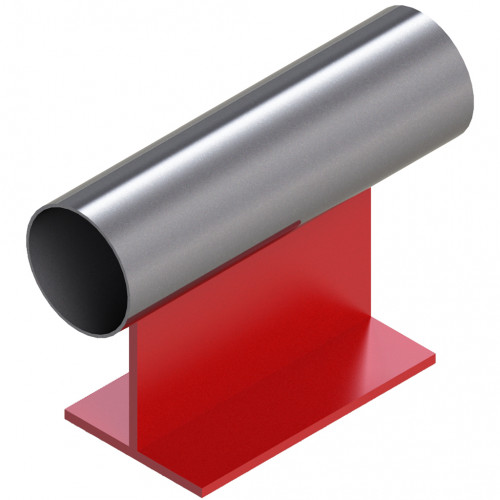 Опора неподвижная приварная тавровая для тепловых сетей исп. АС11 09Г2С 89х170х100 мм ОСТ 36-146-88 1,7 кг