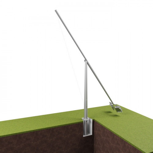 Опора освещения складывающаяся граненая фланцевая квадратная ОГККЗН-3,0 Ст3сп5 60х136х3 мм в Сочи

